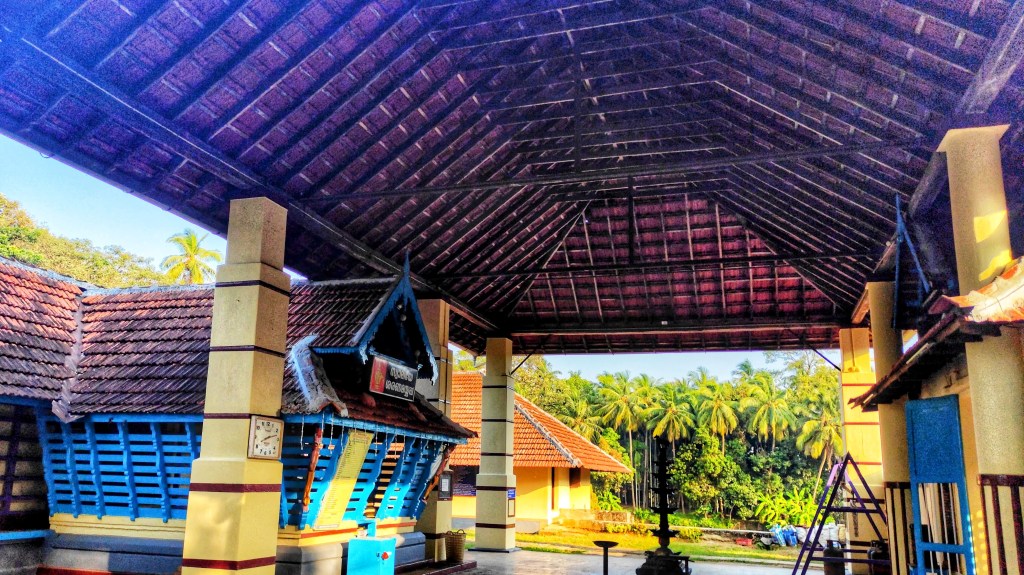 The interior view of Ayyappan Kavu,